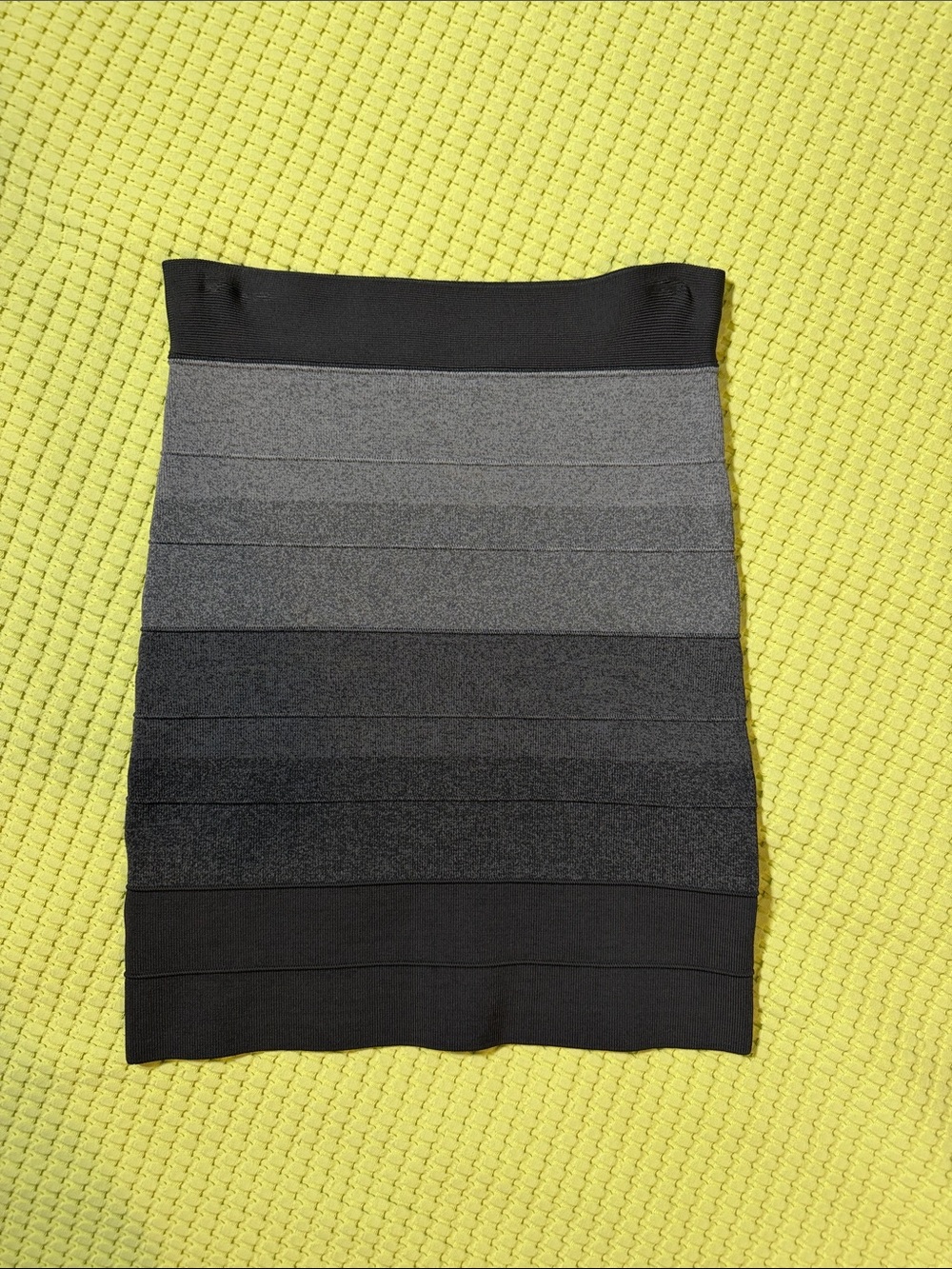 BCBGMaxAzria Ombre Bandage Pencil Skirt in Black and Gray